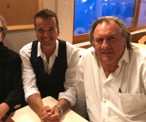 Marc Gettmann mit Gerard Depardieu